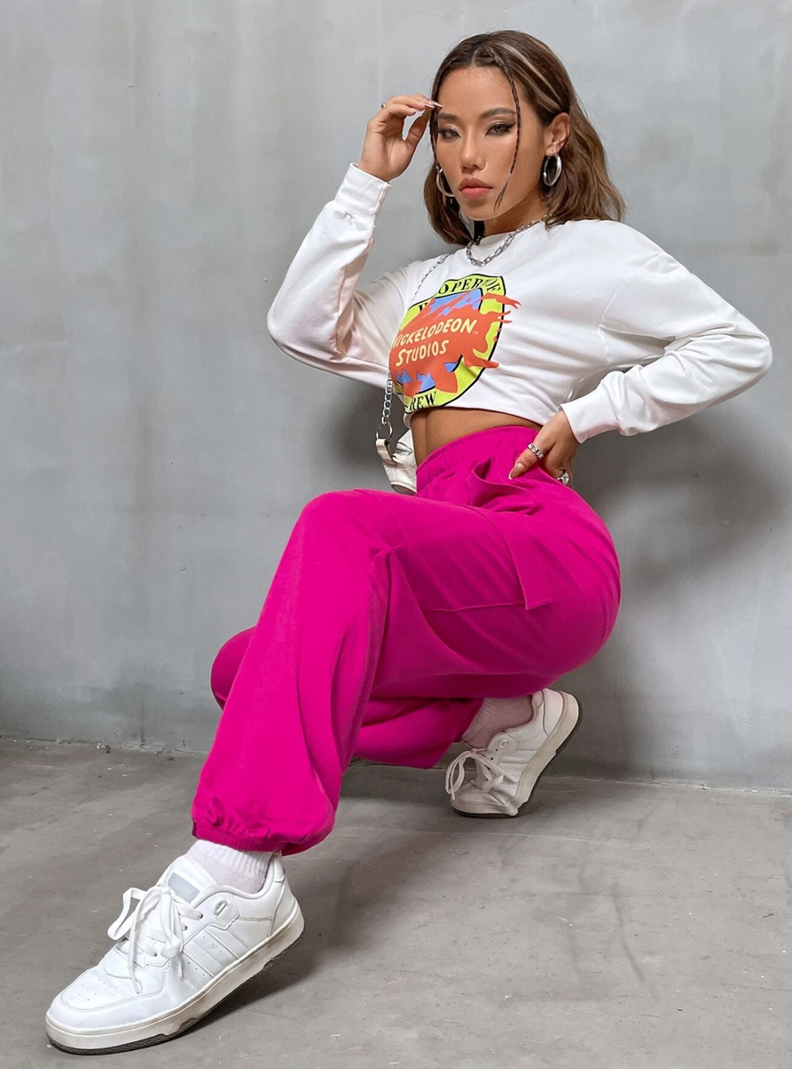 Hot pink sweatpants hotsell