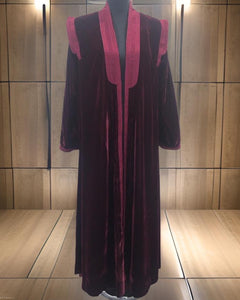 SHD X DARK DIVA - The Velvet Kuwaiti Royal Maroon on Maroon Bisht