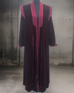 SHD X DARK DIVA - The Velvet Kuwaiti Royal Maroon on Maroon Bisht