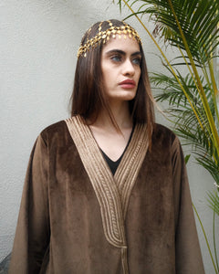 SHD X DARK DIVA - The Elite Suede Mocha Bisht