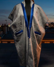 SHD X DARK DIVA - The Sahara Hoodie Bisht in Grey/Navy