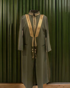 SHD X DARK DIVA - The SHD Elite Crepe Olive Bisht