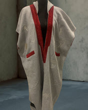 SHD X DARK DIVA - The Sahara Hoodie Bisht in Grey/Red