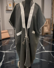 SHD X DARK DIVA - The Sahara Hoodie Bisht in Dark Grey