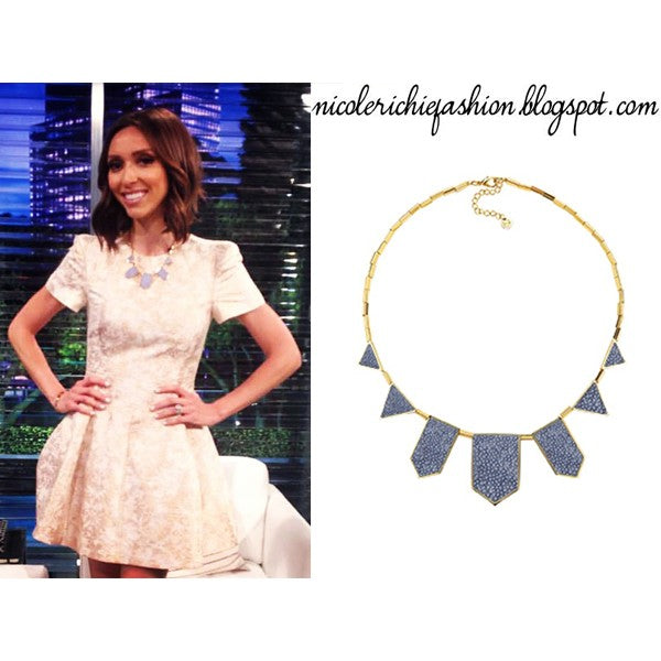 House of Harlow 1960 - Blue Star Five Station Necklace, as seen on Giuliana Rancic