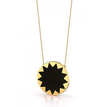 House of Harlow 1960 - Black Leather Starburst Pendant Necklace as seen on Jessica Alba , Nicole Richie , & More ..