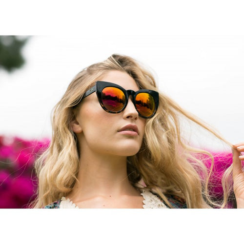 Quay Eyeware Australia - CHA CHA Sunglasses in Leopard / Gold Mirror