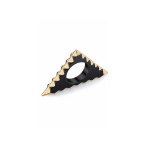 House of Harlow - Gunmetal Triquetra Ring As seen on Nicole Richie