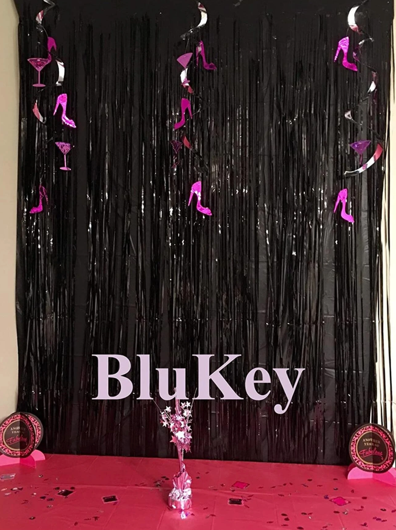 Black Party Tassels Curtain