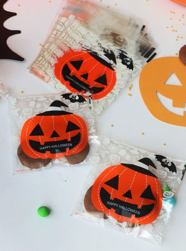 Halloween Pumpkin Mini Bags - 100pcs