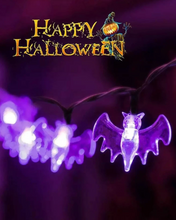 Halloween String Light Bat Shaped Bulbs