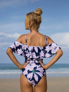 Floral Ruffle One-Piece Swimsuit
