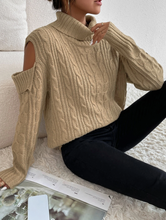 The Cropped Cut Out Shoulder Sweater