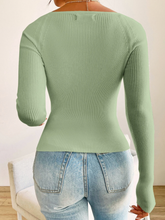 Sweetheart Neck Lime Sweater
