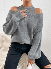 Cut-Out Shoulder Tanked Sweater