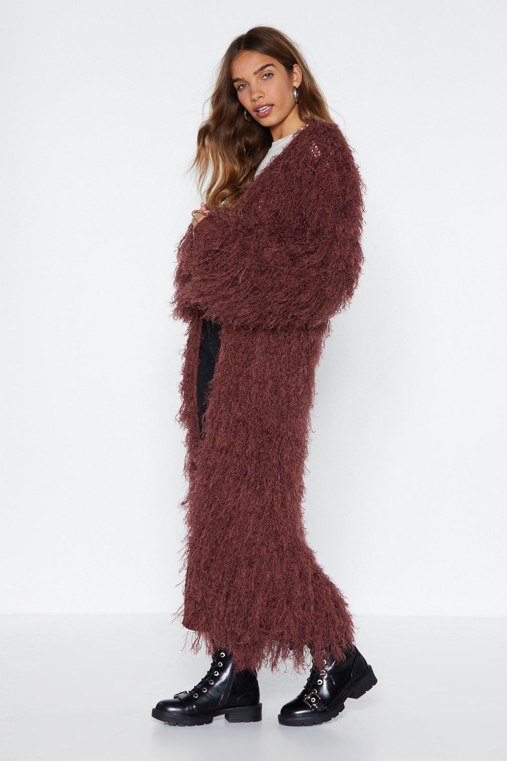 Long 2025 shaggy cardigan